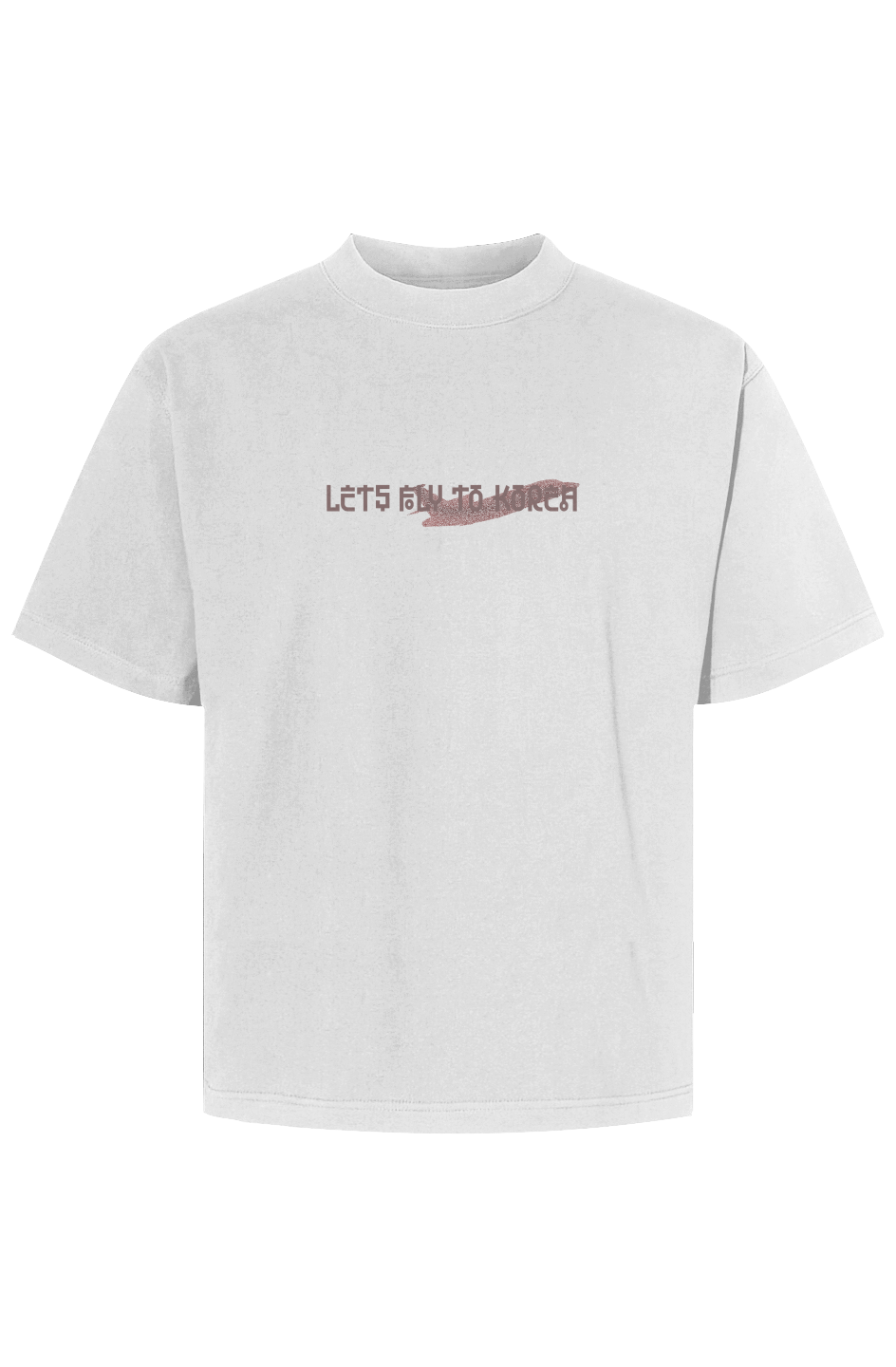 Lets Fly To Korea Cropped Max Heavyweight Tee